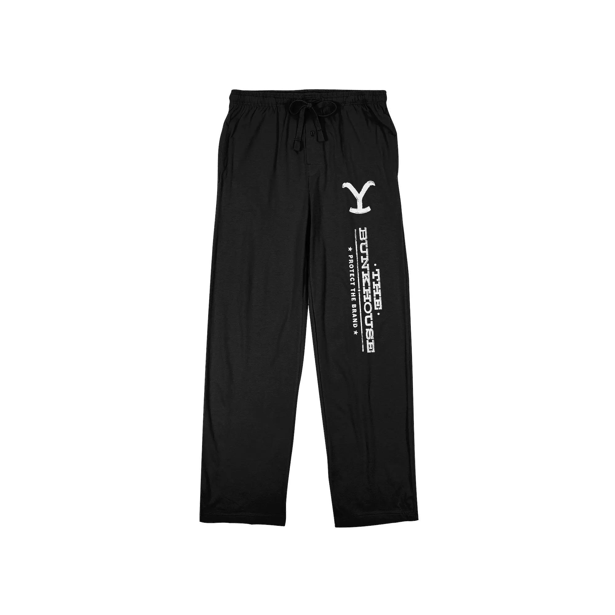 Men's Yellowstone Bunkhouse Pajama Pants, Size: Small, Black Product Image