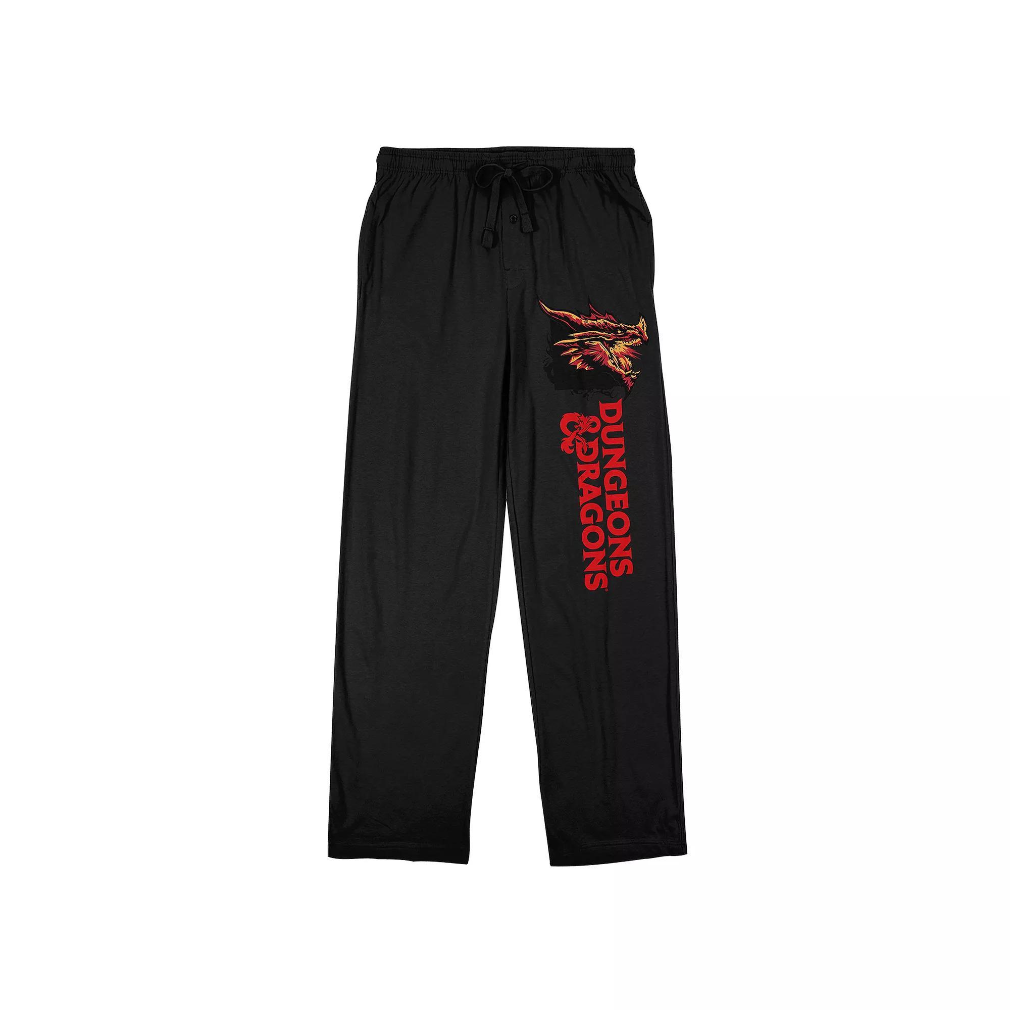 Men's Dungeons & Dragons Sleep Pants, Size: XXL, Black Product Image