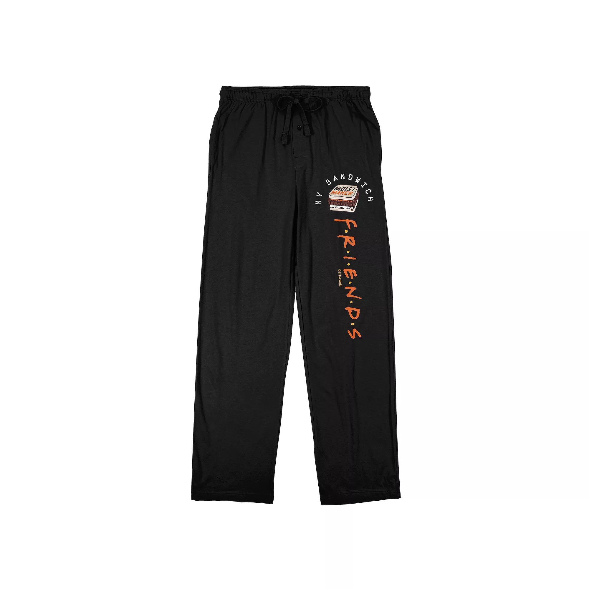Men's Friends TV Moist Maker Pajama Pants, Size: Small, Black Product Image