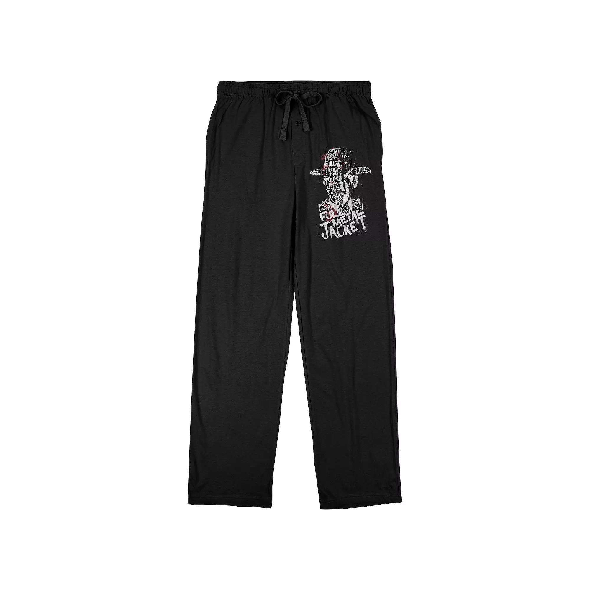 Men's "Full Metal" Pajama Pants, Size: XL, Black Product Image