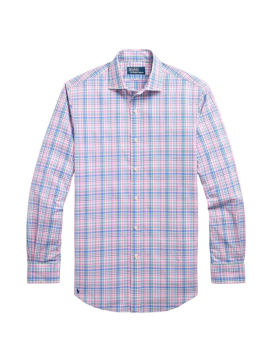 Mens Classic Fit Poplin Button-Front Shirt Product Image