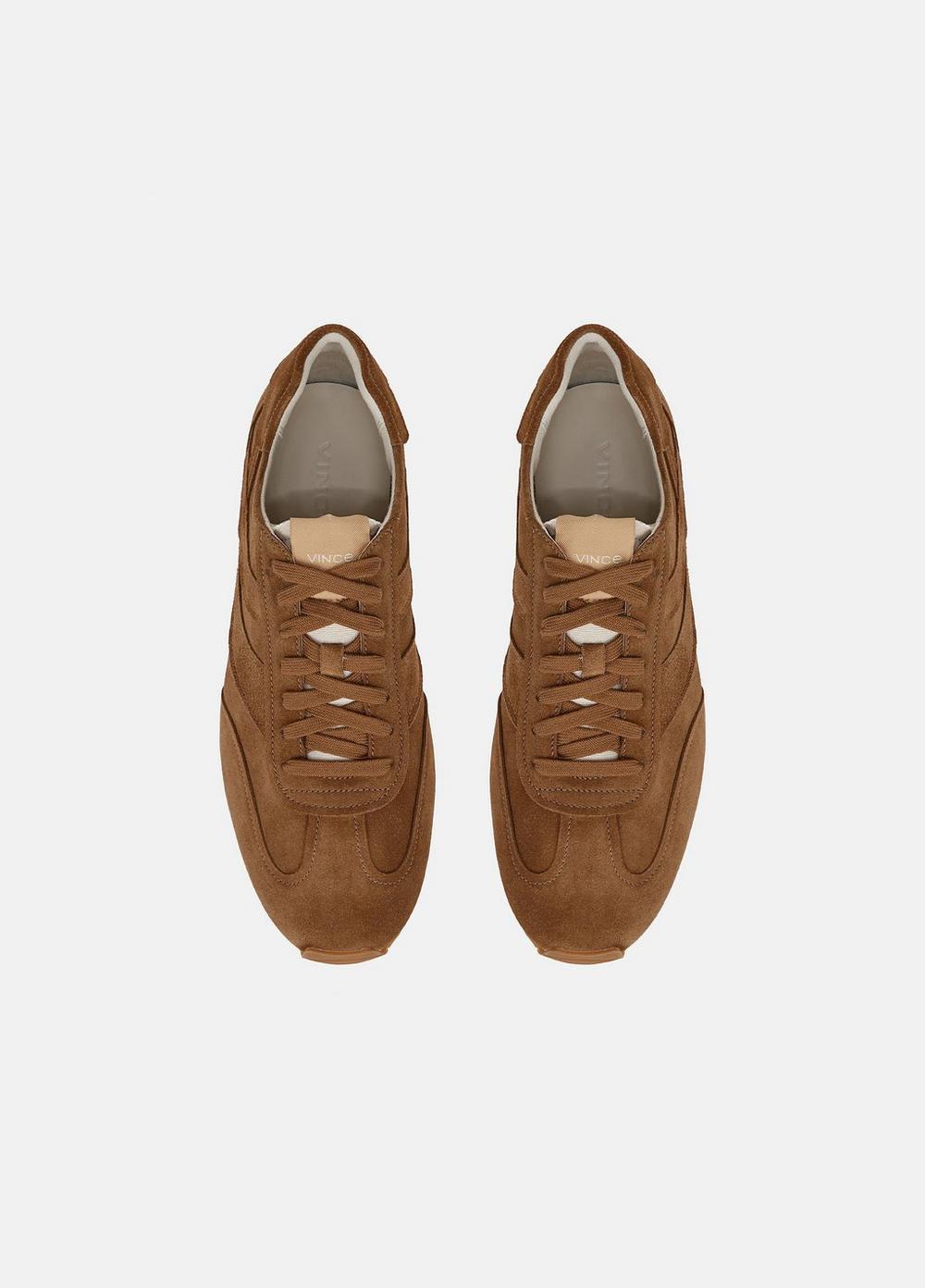 Mens Oasis Suede Runner Sneaker, Birchwood, Size 12 Vince Product Image
