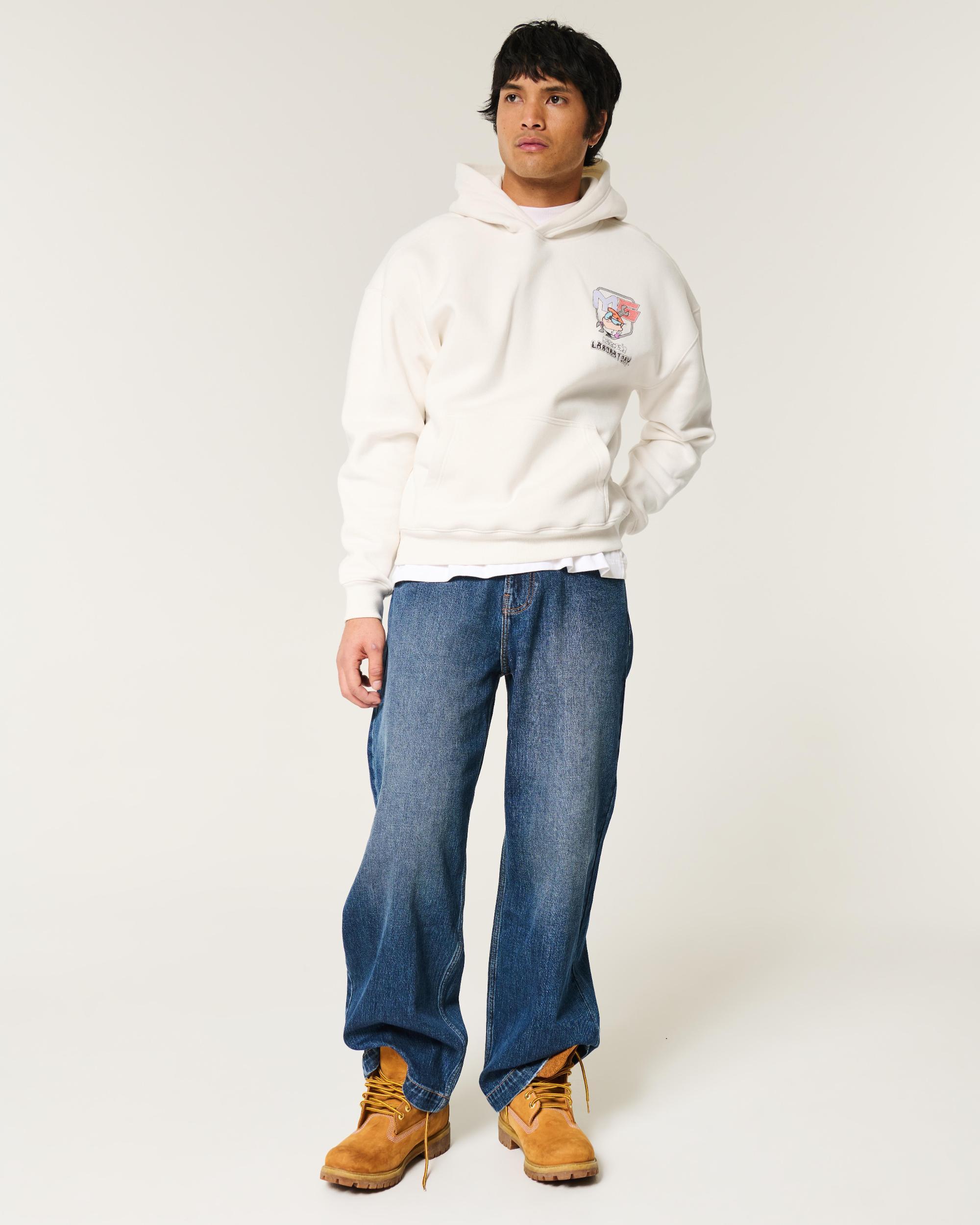 Boxy SpongeBob SquarePants Graphic Crew Sweatshirt Product Image