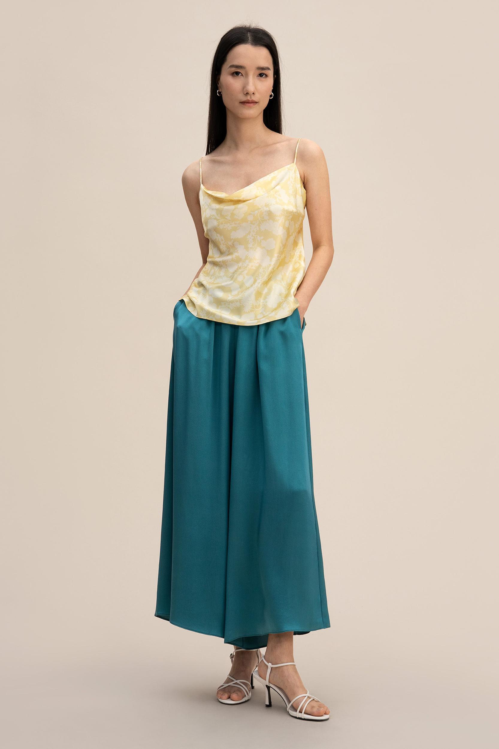 Shadow Print Cowl Neck Cami Product Image
