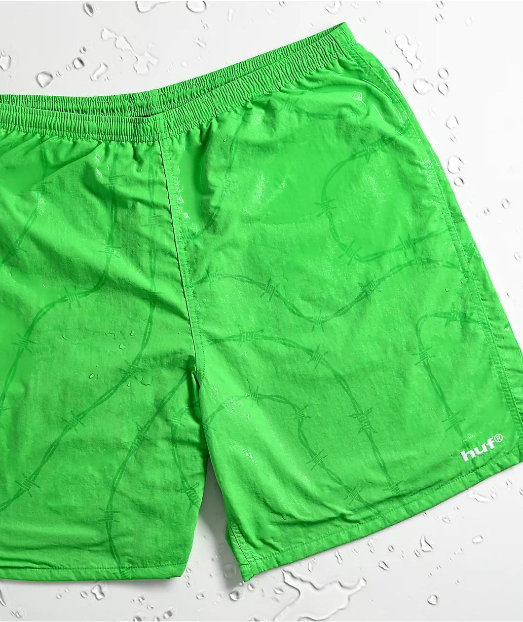 HUF Reservoir DWR Clover Green Board Shorts Product Image