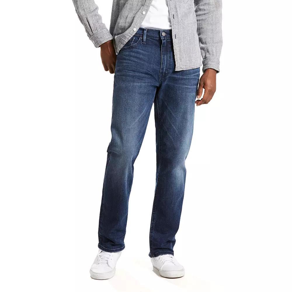 Levi's® Men's 541™ Fit Taper Jeans - Black Denim 42x32: Heavyweight, Mid Rise, Stretch Denim Product Image
