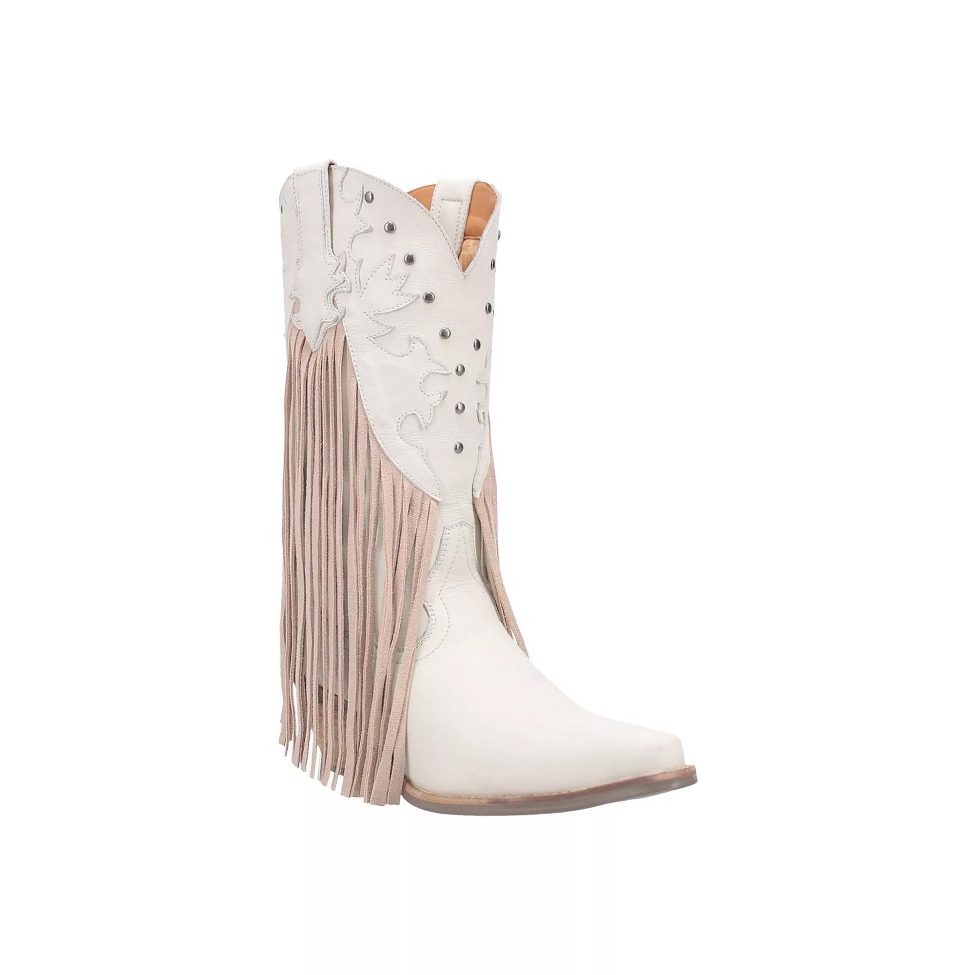Women's Dingo Hoedown Leather Western Boots, Size: 7.5, Camel Product Image