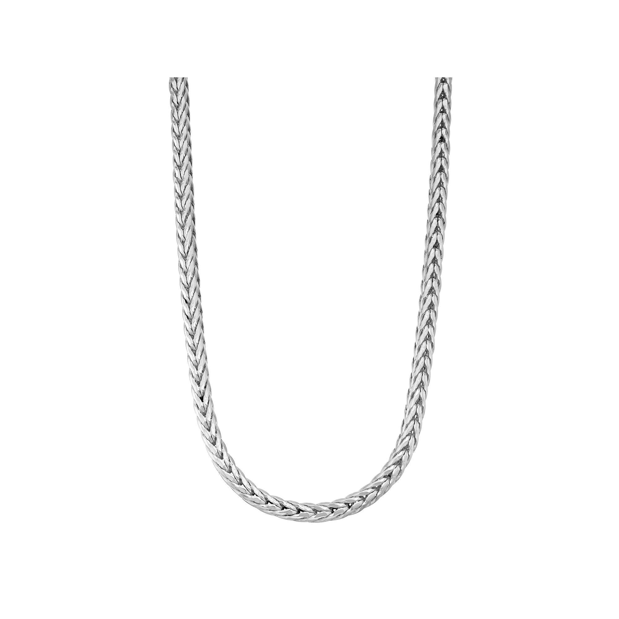 Jordan Blue Men's Sterling Silver Wheat Chain Necklace, Size: 20" Product Image