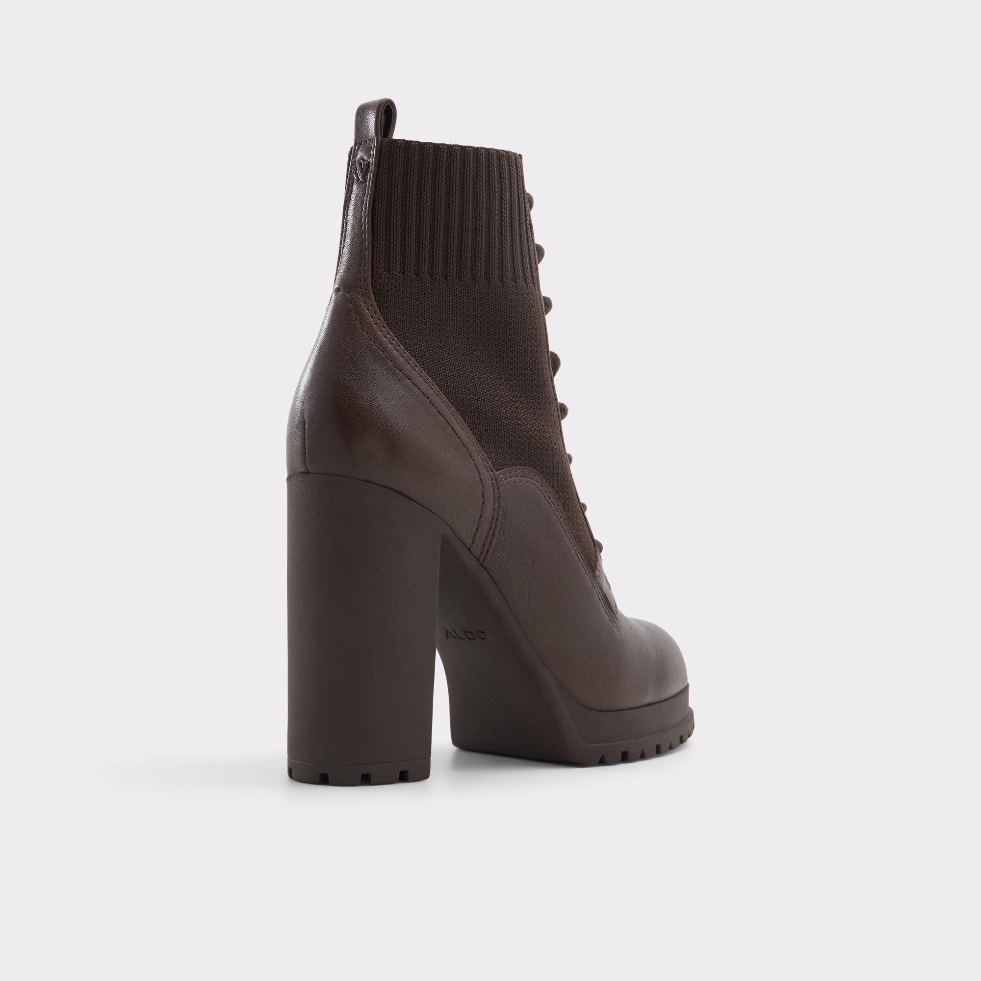 ALDO Rebellious - Women's Combat Boot - Brown, Size 6.5 Product Image