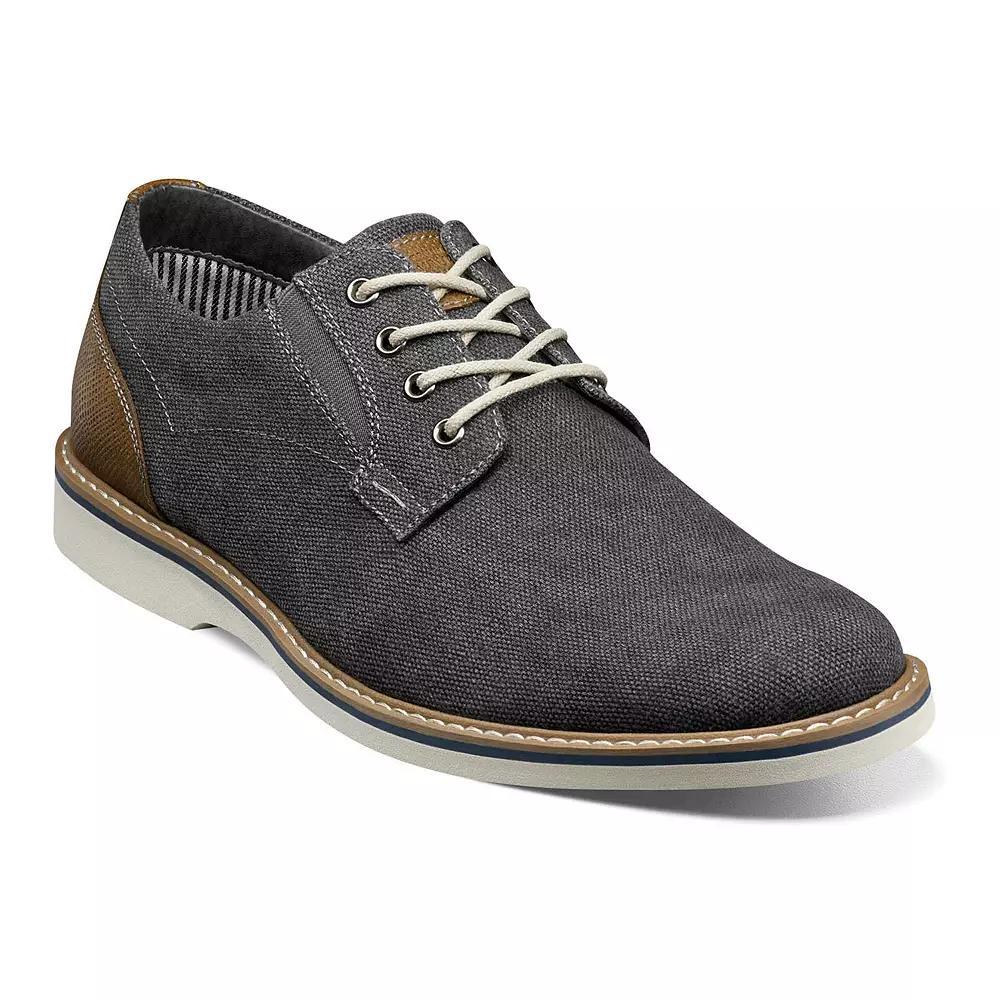 Nunn Bush® Barklay Men's Canvas Oxford Shoes, Size: 14, Grey Light Blue Product Image