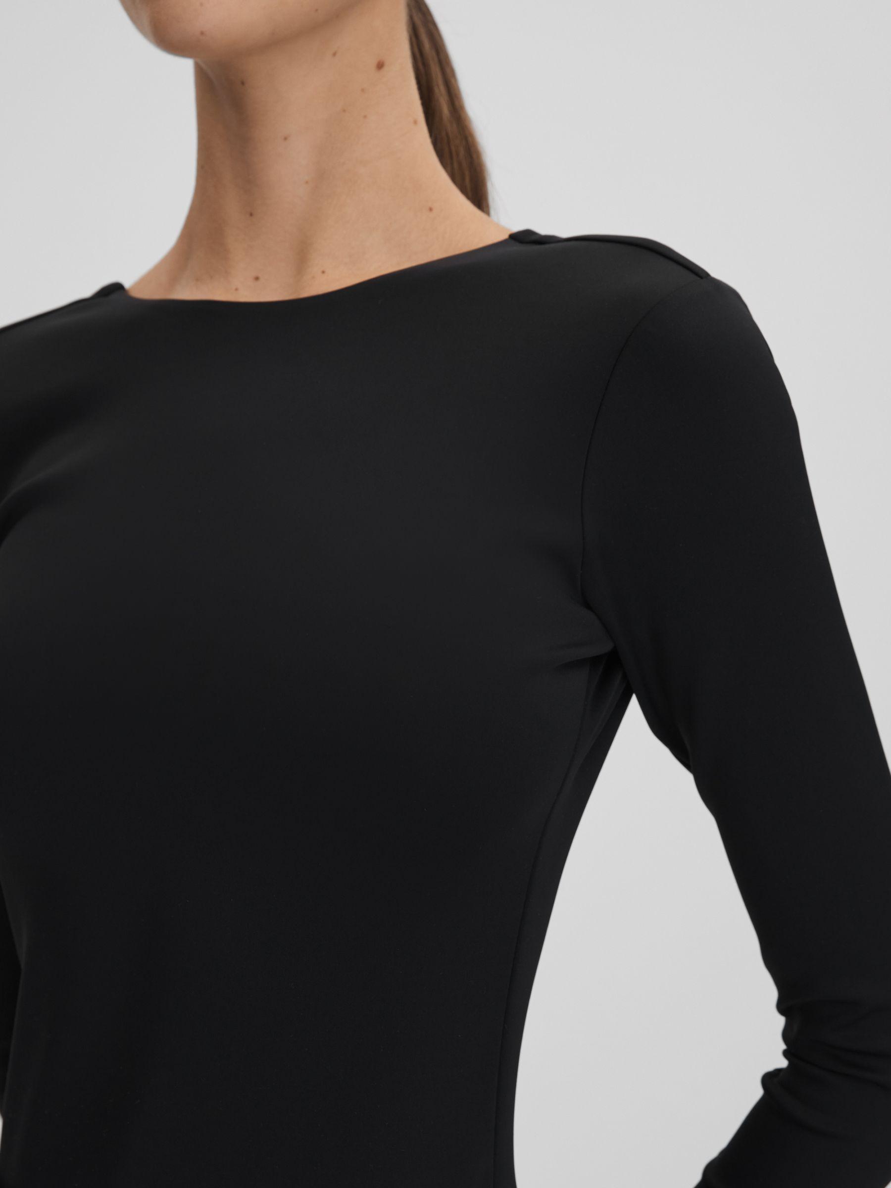 Good American Scoop Back Thong Bodies in Black Product Image