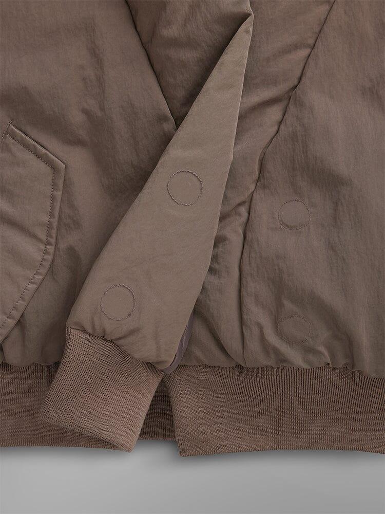WOMEN'S SHAWL COLLAR BOMBER JACKET - COYOTE BROWN / XS Product Image