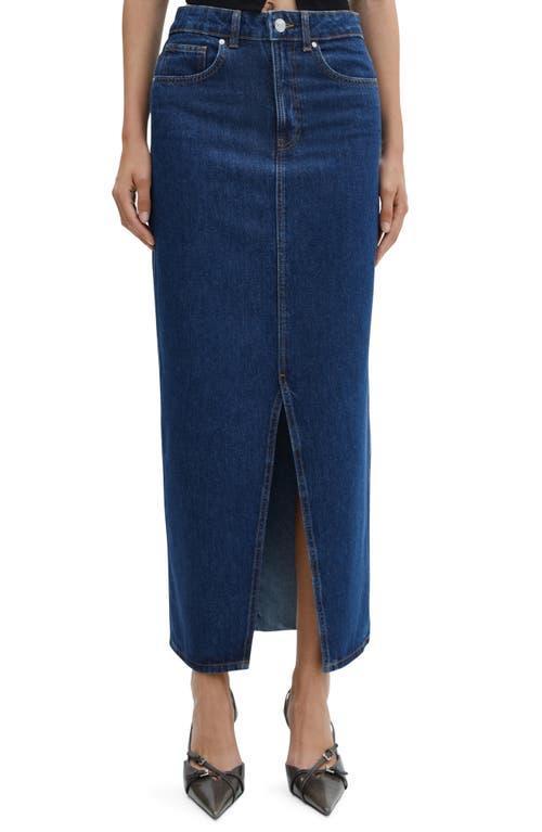 MANGO Aida Skirt (Dark Denim) Women's Skirt Product Image