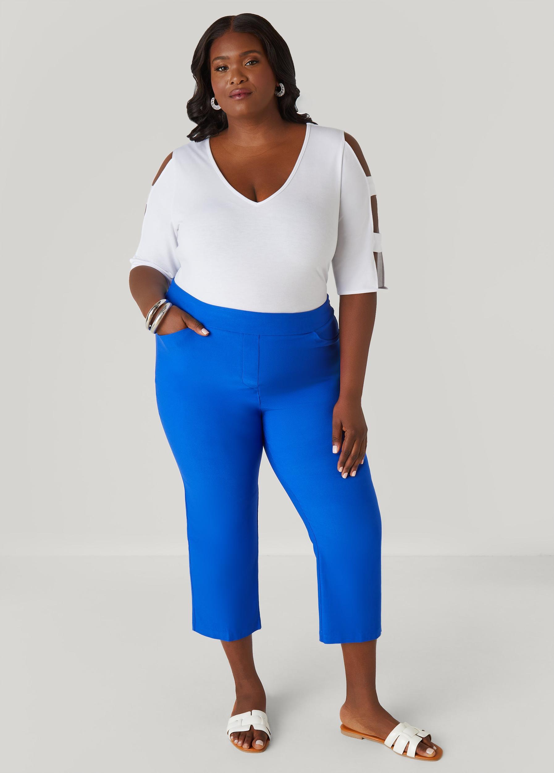 Plus Size Cutout Sleeve Jersey Top Ashley Stewart Product Image