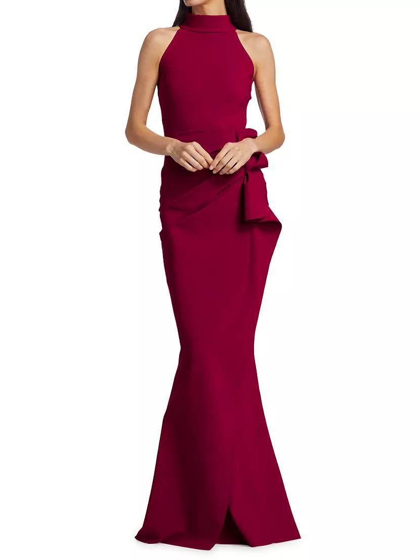 Gudrum Halter Ruffle Gown Product Image