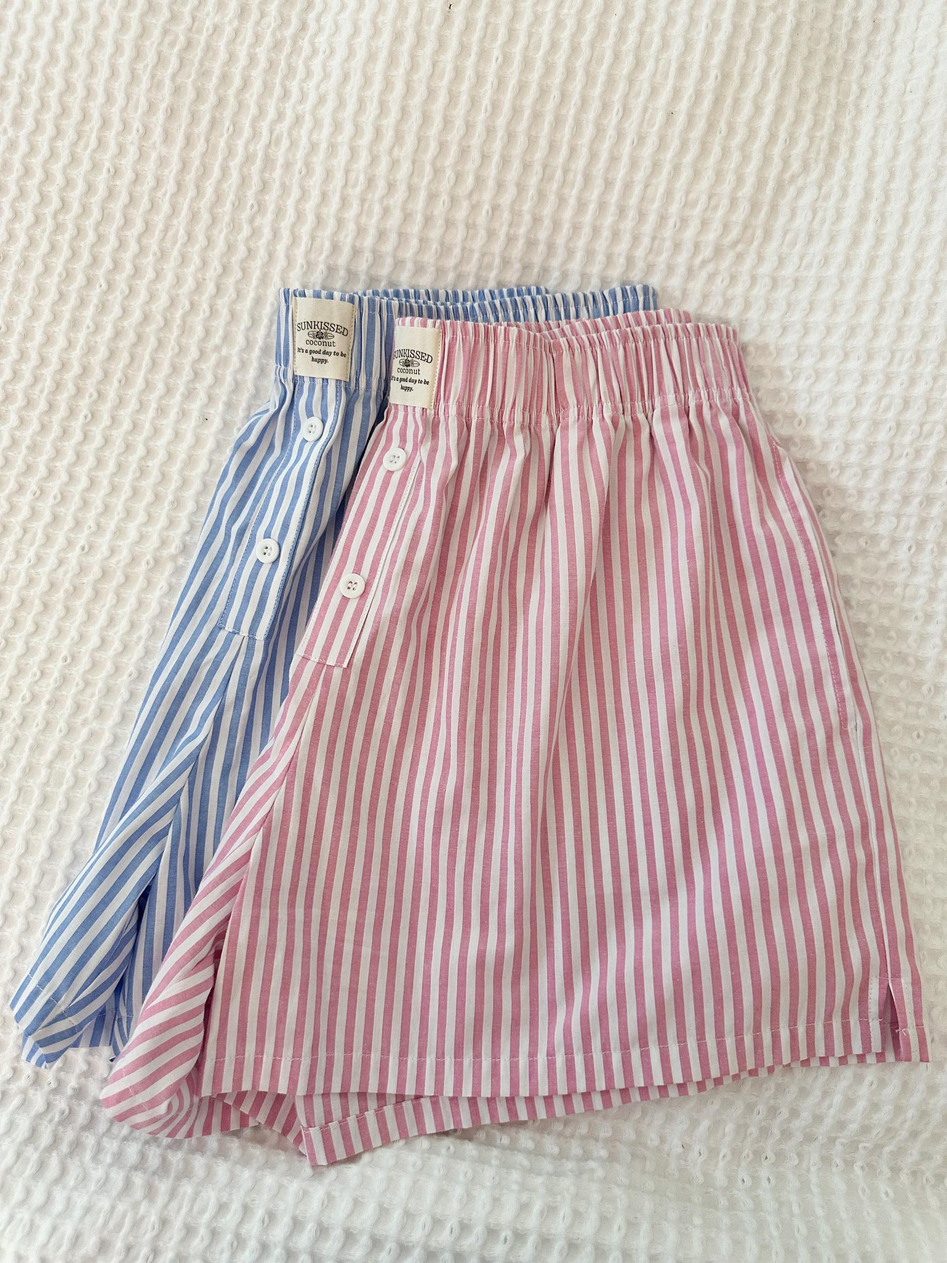 Blue Stripes Everyday Boxer Shorts Product Image