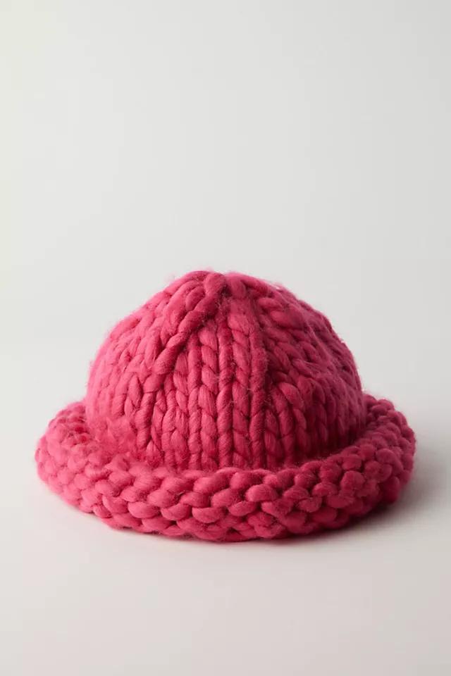 Woven Chunky Knit Beanie Product Image