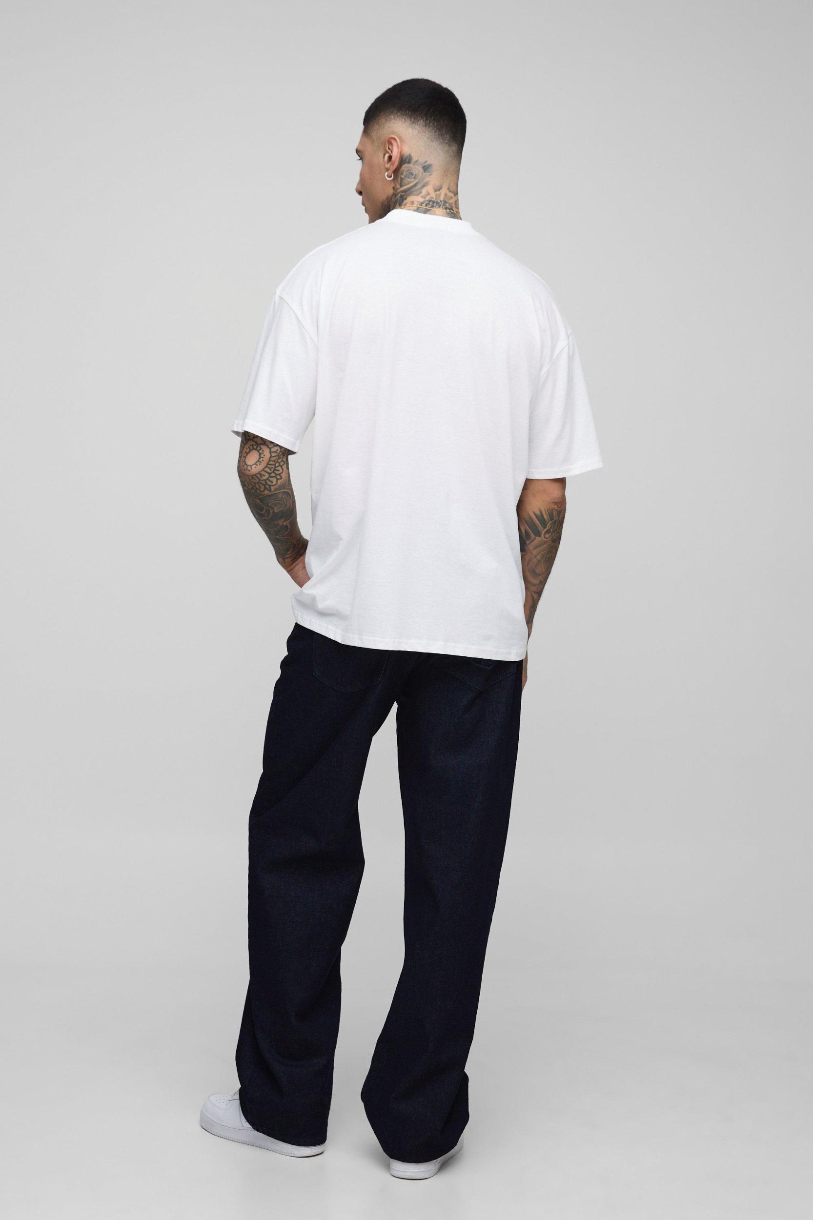 Tall Oversized Sweet Papaya Printed T-Shirt | boohooMAN USA Product Image