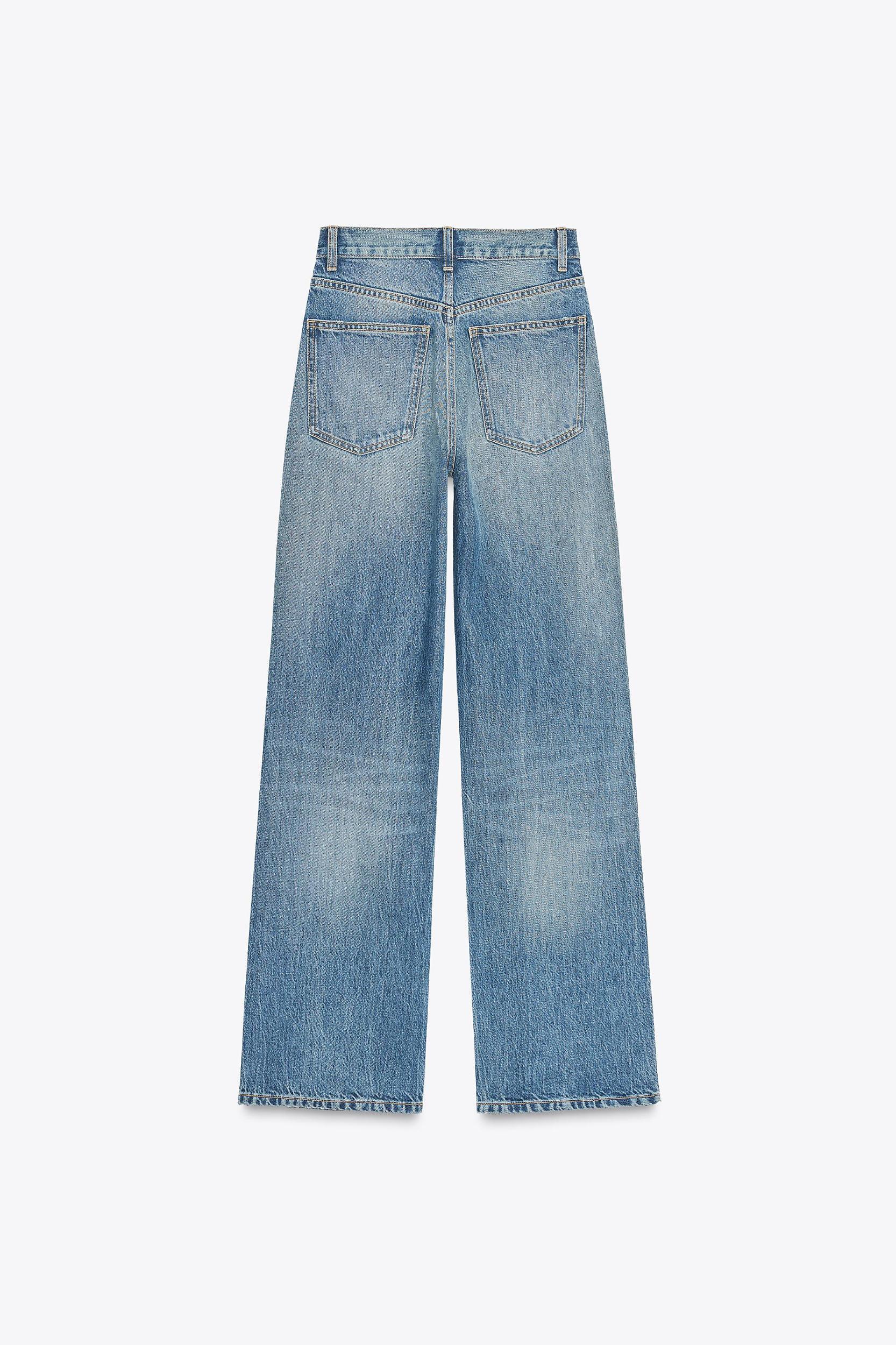 TRF HIGH WAIST WIDE LEG FULL LENGTH JEANS Product Image