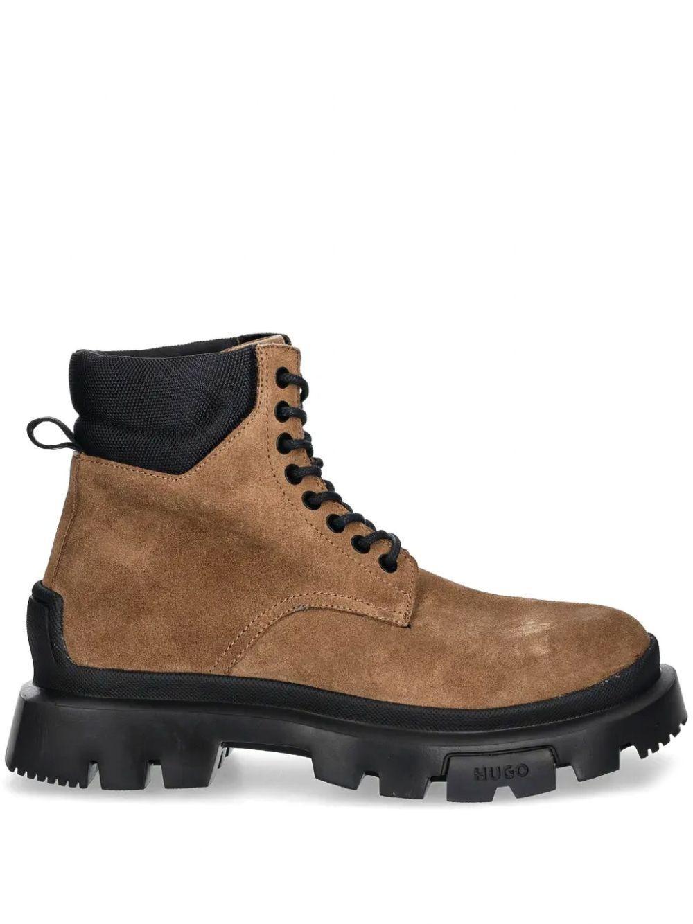 HUGO BOSS Fabyan Boots In Brown Product Image