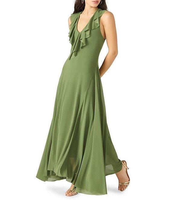 Steve Madden Kora Ruffle Scoop Neck Maxi Dress Product Image