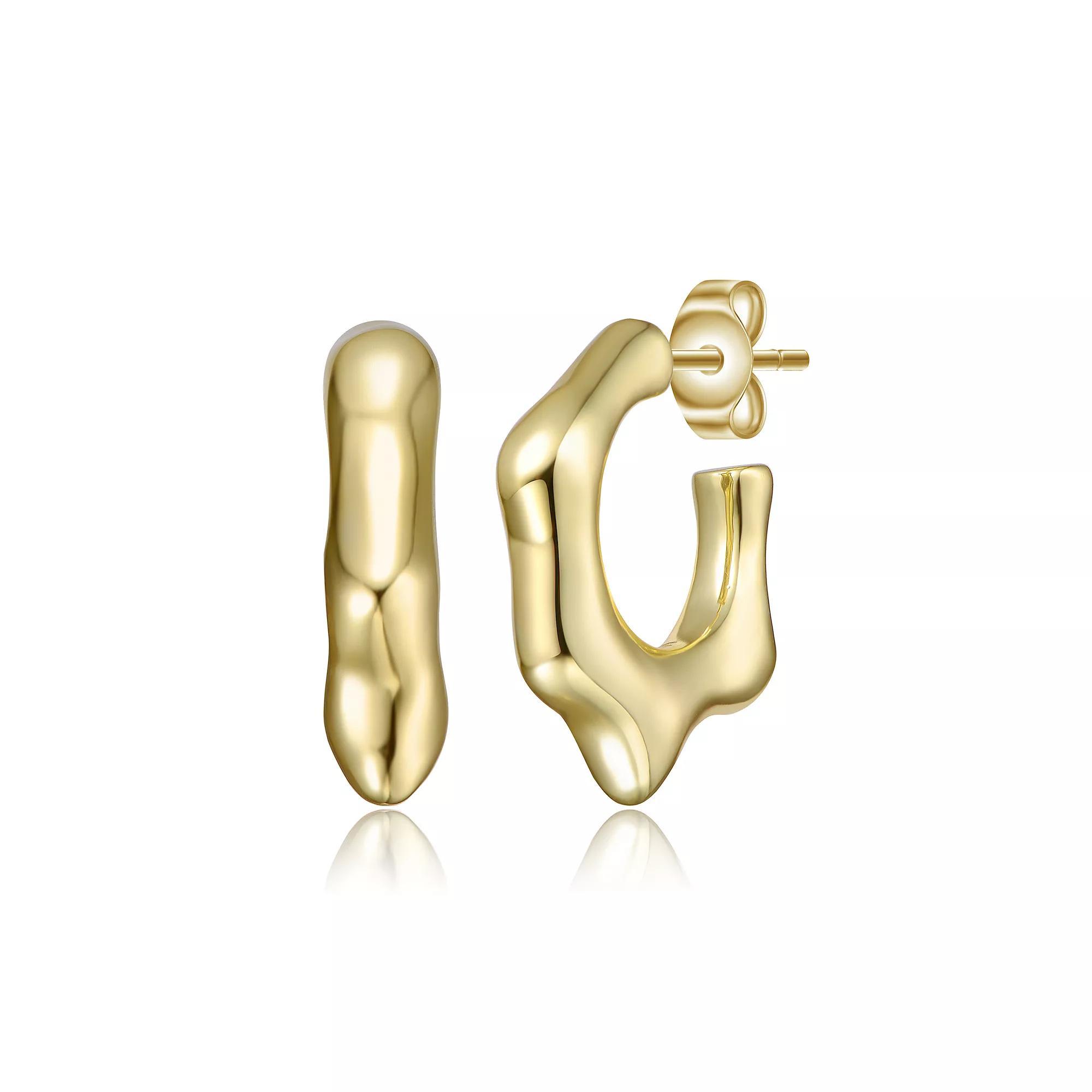 Dripping 3/4 Hoop Earrings, Womens, Gold Tone Product Image
