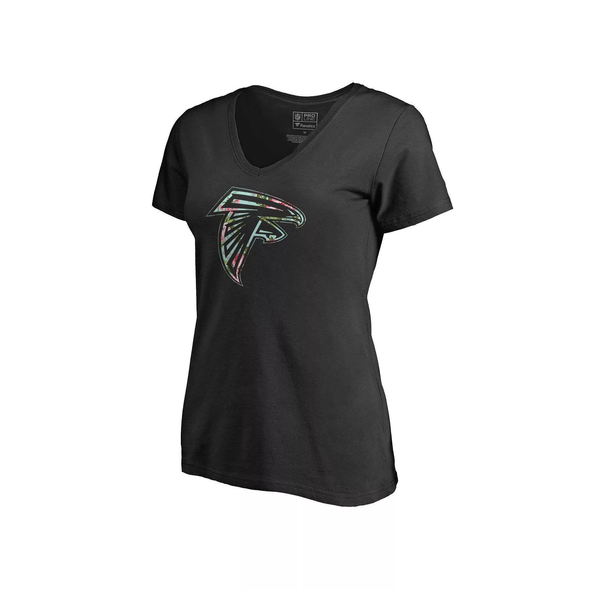 Women's Fanatics Branded Navy Atlanta Braves Graceful V-Neck T-Shirt, Size: 2XL, Blue Product Image