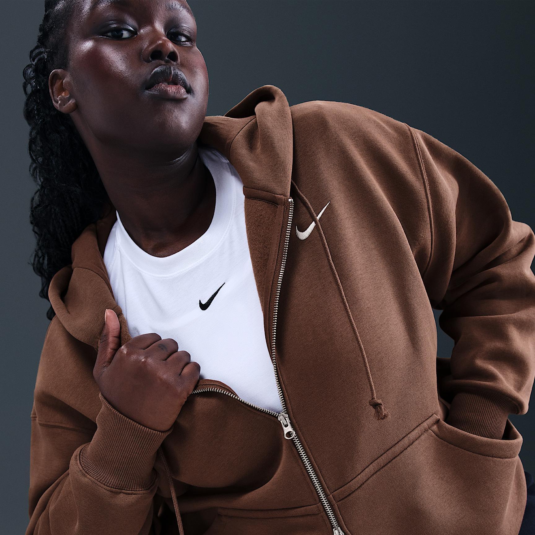 Nike Sportswear Phoenix Fleece Women's Oversized Full-Zip Hoodie (Plus Size) Product Image