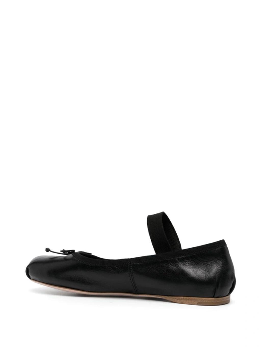 logo-strap ballerina shoes Product Image