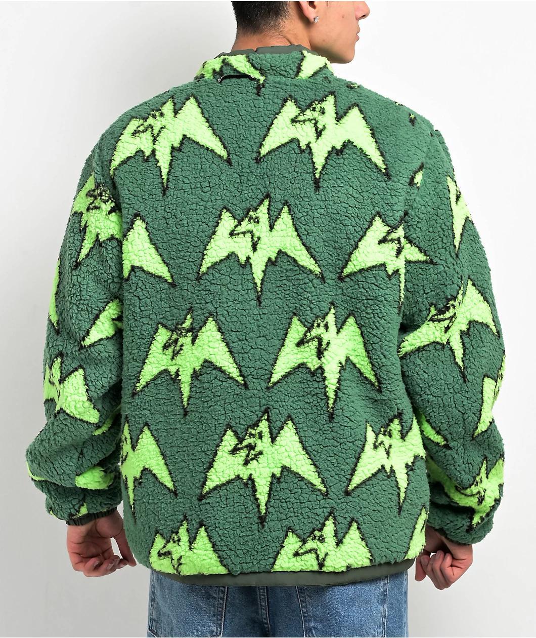 Airblaster Double Puff Green Reversible 5K Snowboard Jacket Product Image