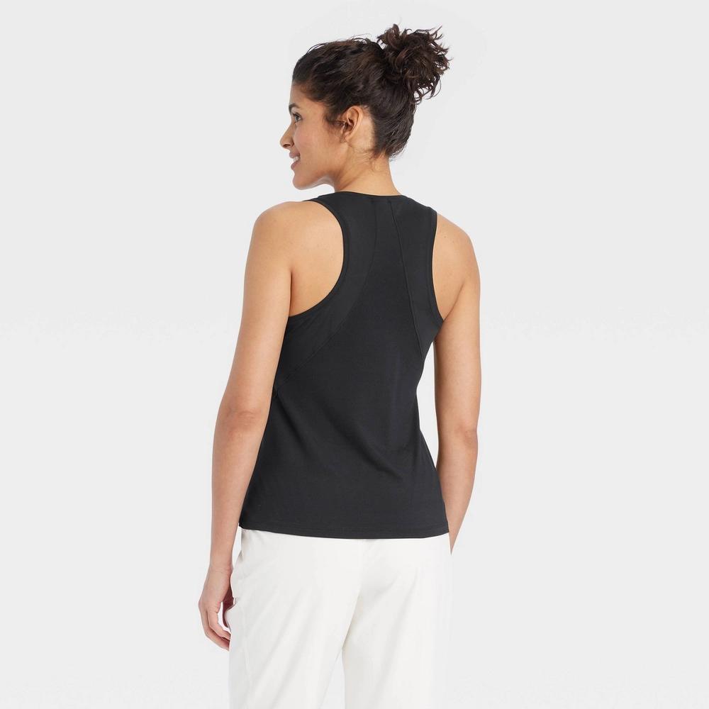 Womens Essential Racerback Tank Top - All In Motion Black S: Midweight Moisture-Wicking Quick-Dry Top, Product Image