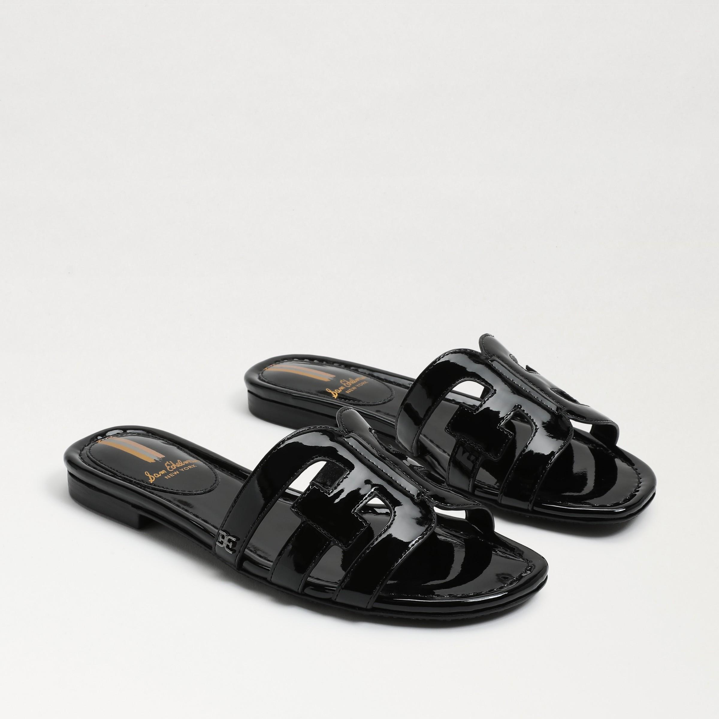 Sam Edelman Bay Patent Double E Logo Slide Sandals Product Image