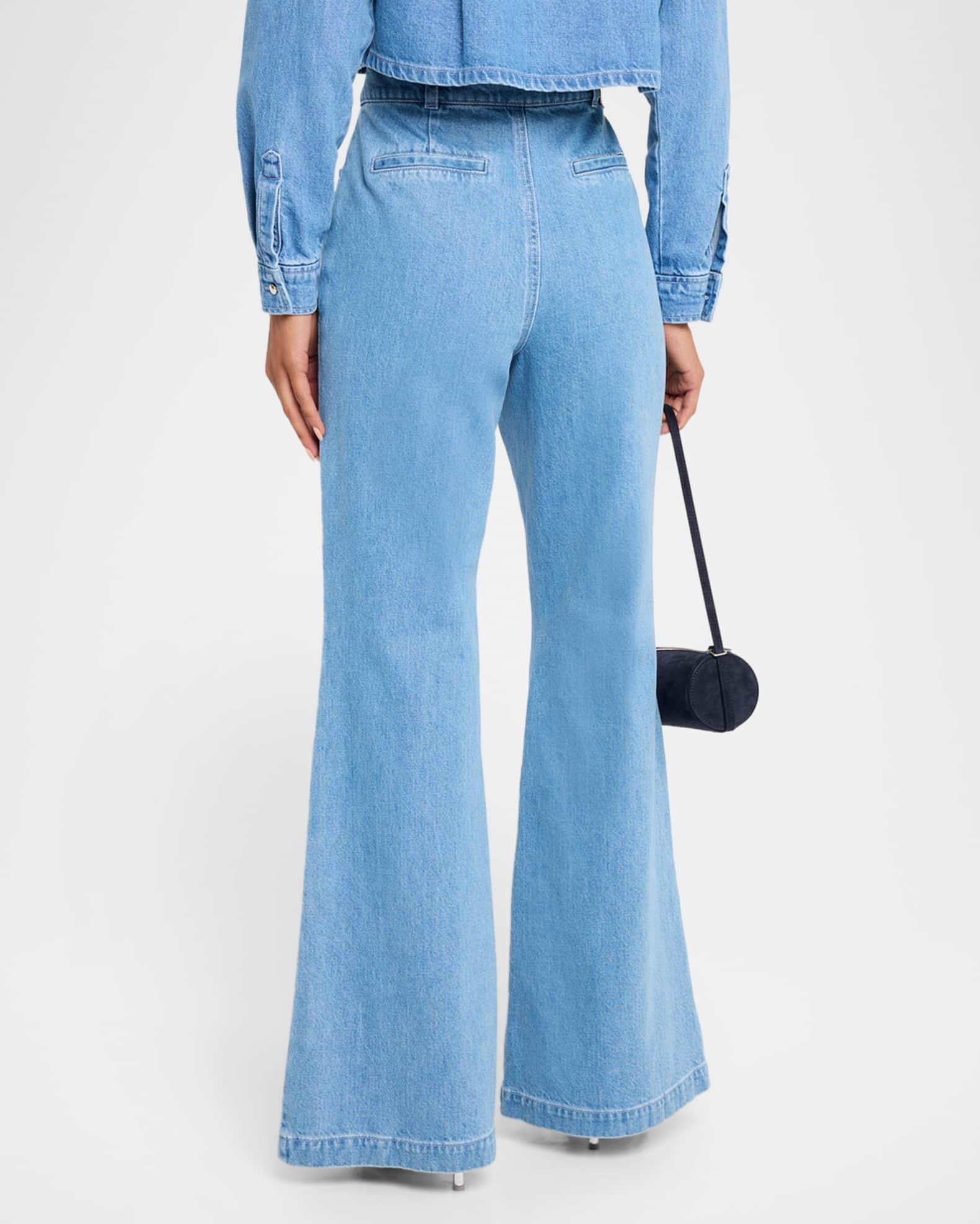 Gaia Denim Flare Pants  Product Image