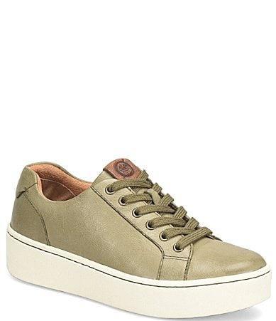 Born Mira Leather Platform Sneakers Product Image