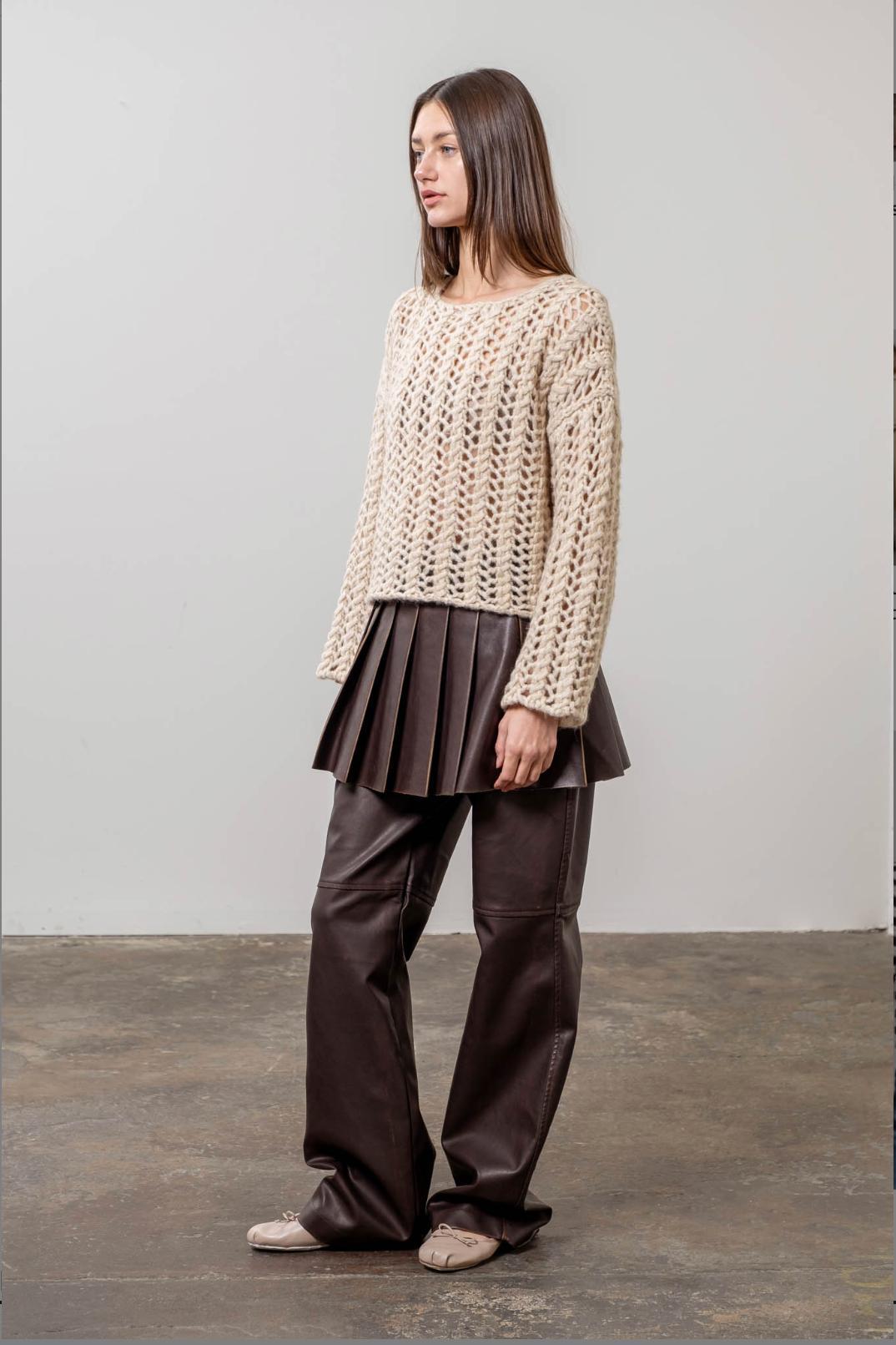 Knit Pullover Sweater Product Image
