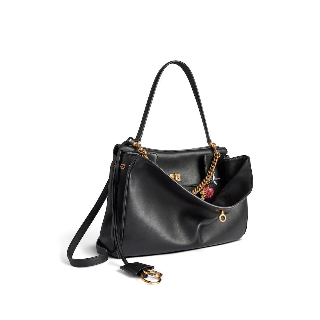 Women's Rodeo Handbag Medium With Ny Souvenirs Charms in Black Product Image