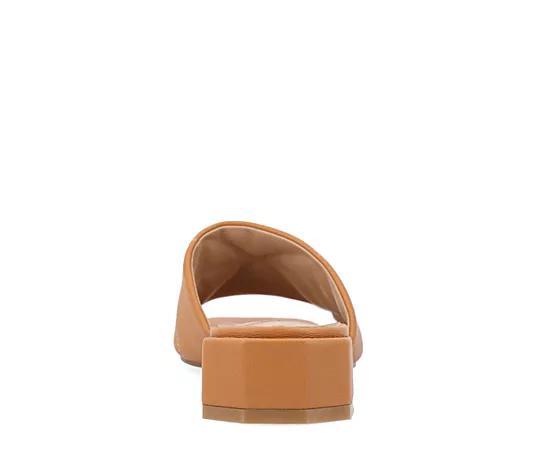 Journee Elidia Women's Block Heel Sandals, Size: 7.5, Brown Product Image