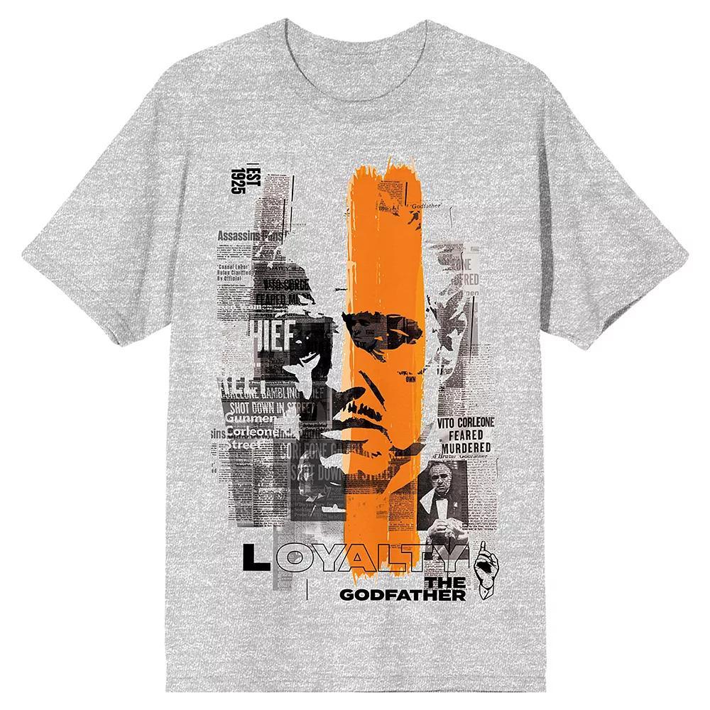 Men's The Godfather Vito Corleone Short Sleeve Graphic T-Shirt, Size: Large, Gray Product Image