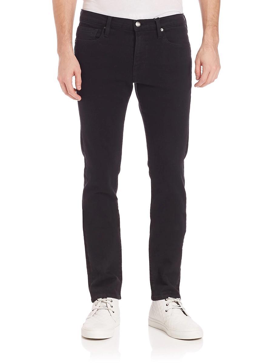 Frame LHomme Skinny Fit Jeans in Noir Product Image