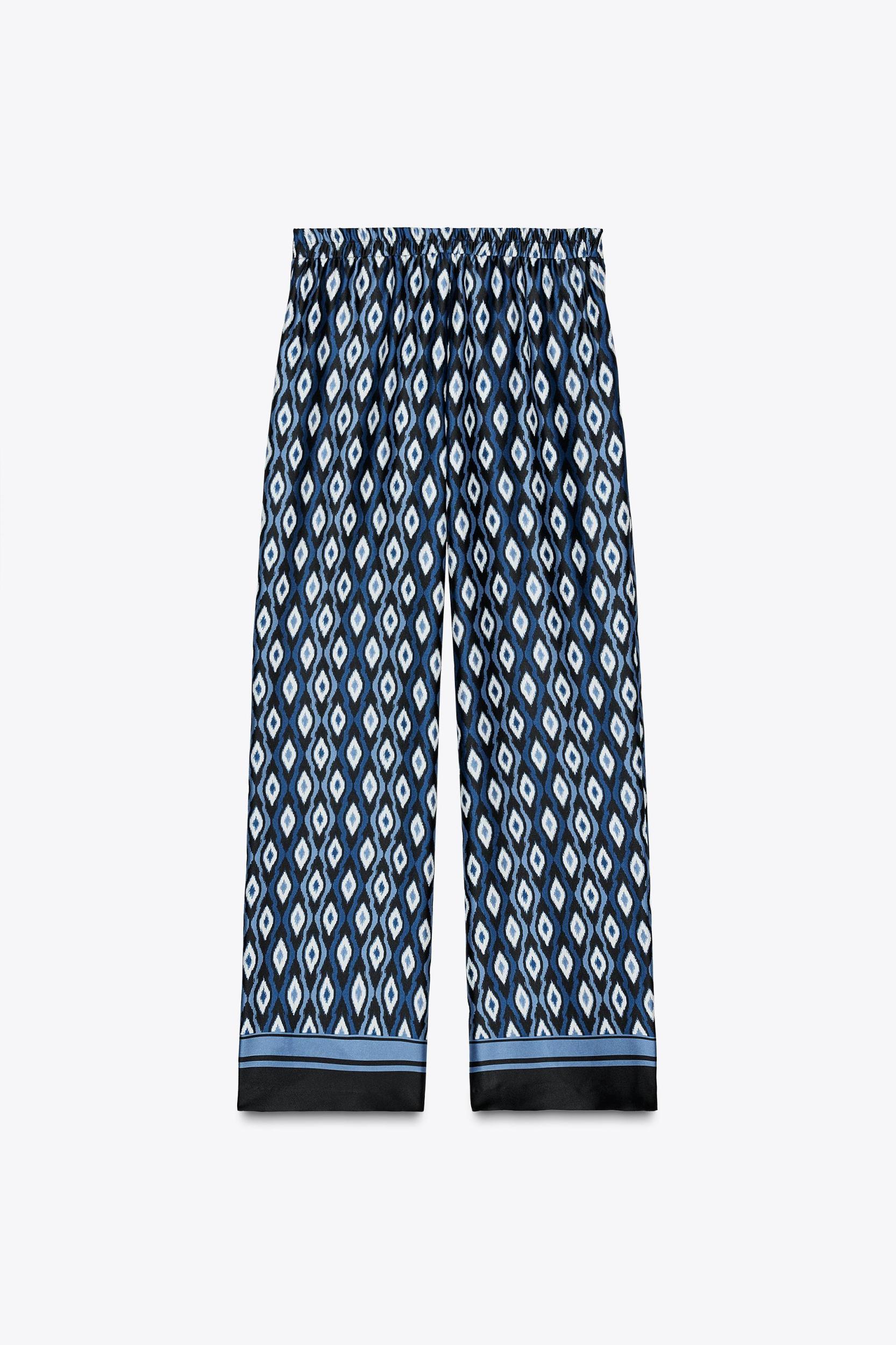 GEOMETRIC PRINT PANTS Product Image