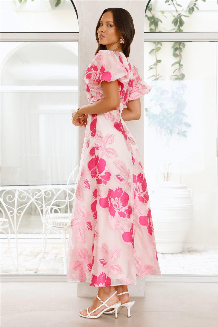 Electric Rose Maxi Dress Pink Product Image