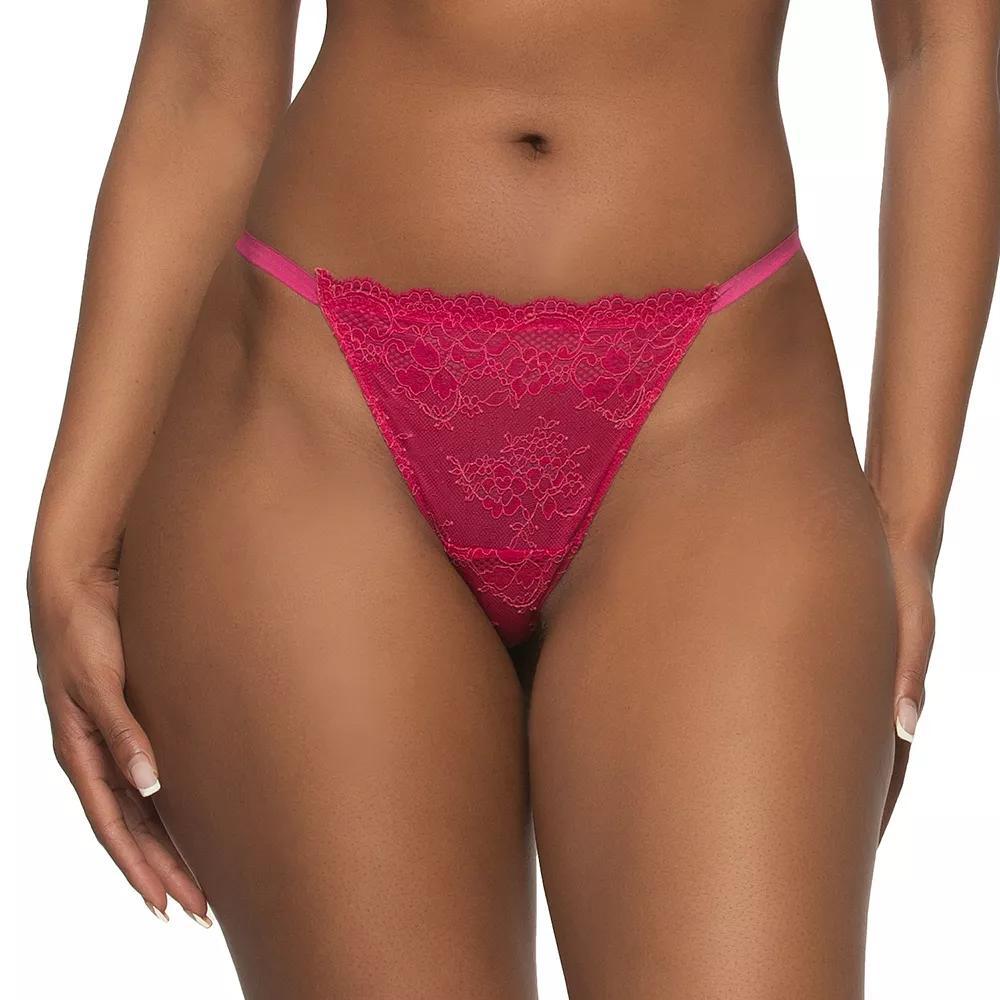 Paramour By Felina Lola Lace Thong Panty 535181, Women's, Size: Small, Sangria Product Image