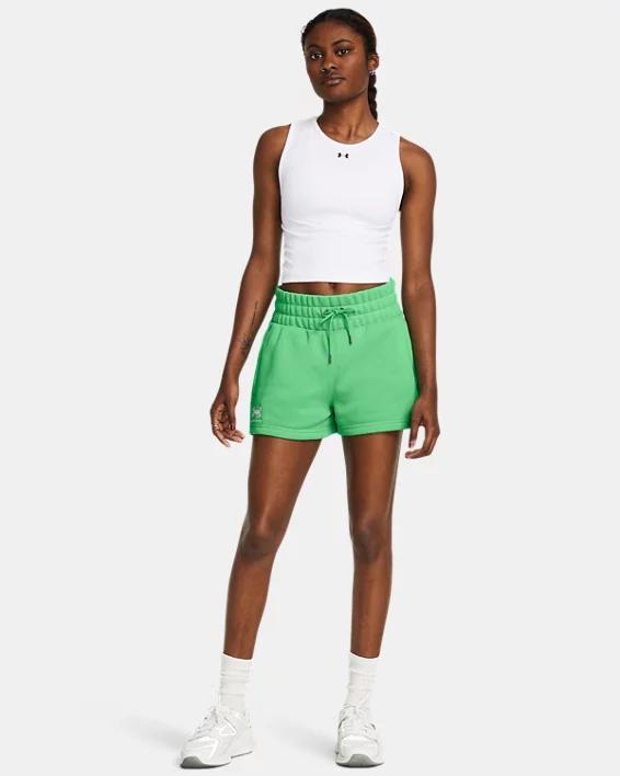 Women's UA Icon Fleece Boxer Shorts Product Image