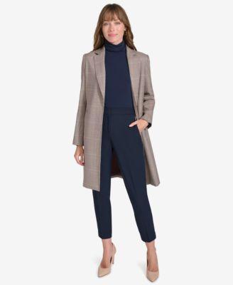 Tommy Hilfiger Womens Hillside Plaid Open-Front Topper Product Image