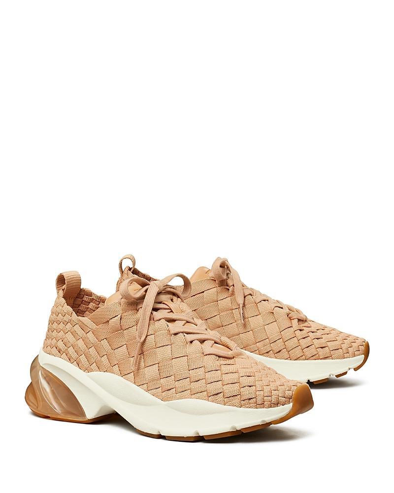 Tory Burch Womens Good Luck Woven Trail Sneakers Product Image