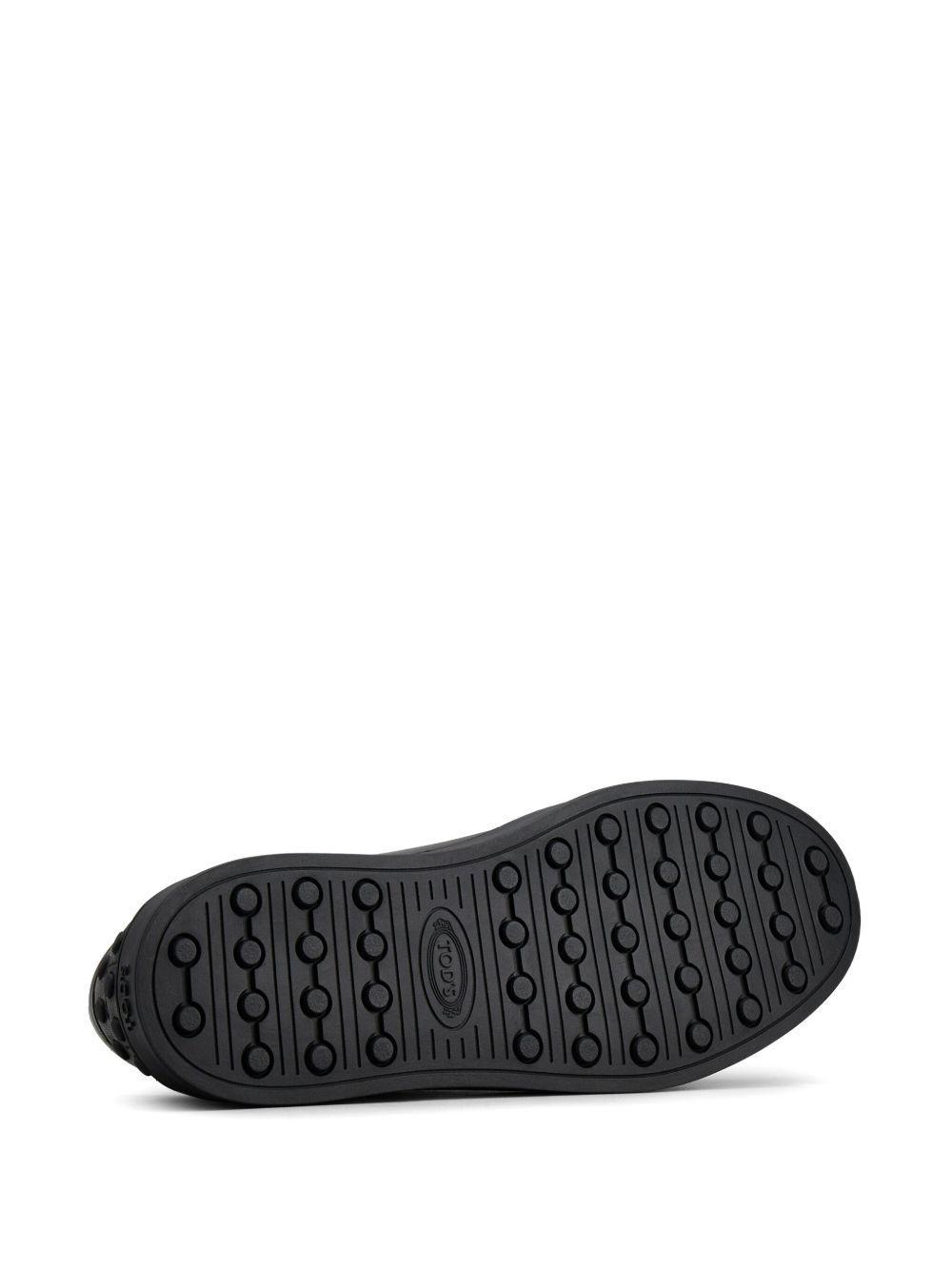 low-top leather sneakers Product Image