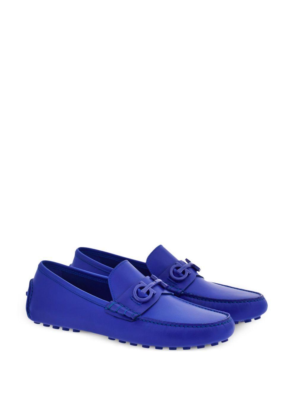 Driver Gancini-plaque leather loafers  Product Image