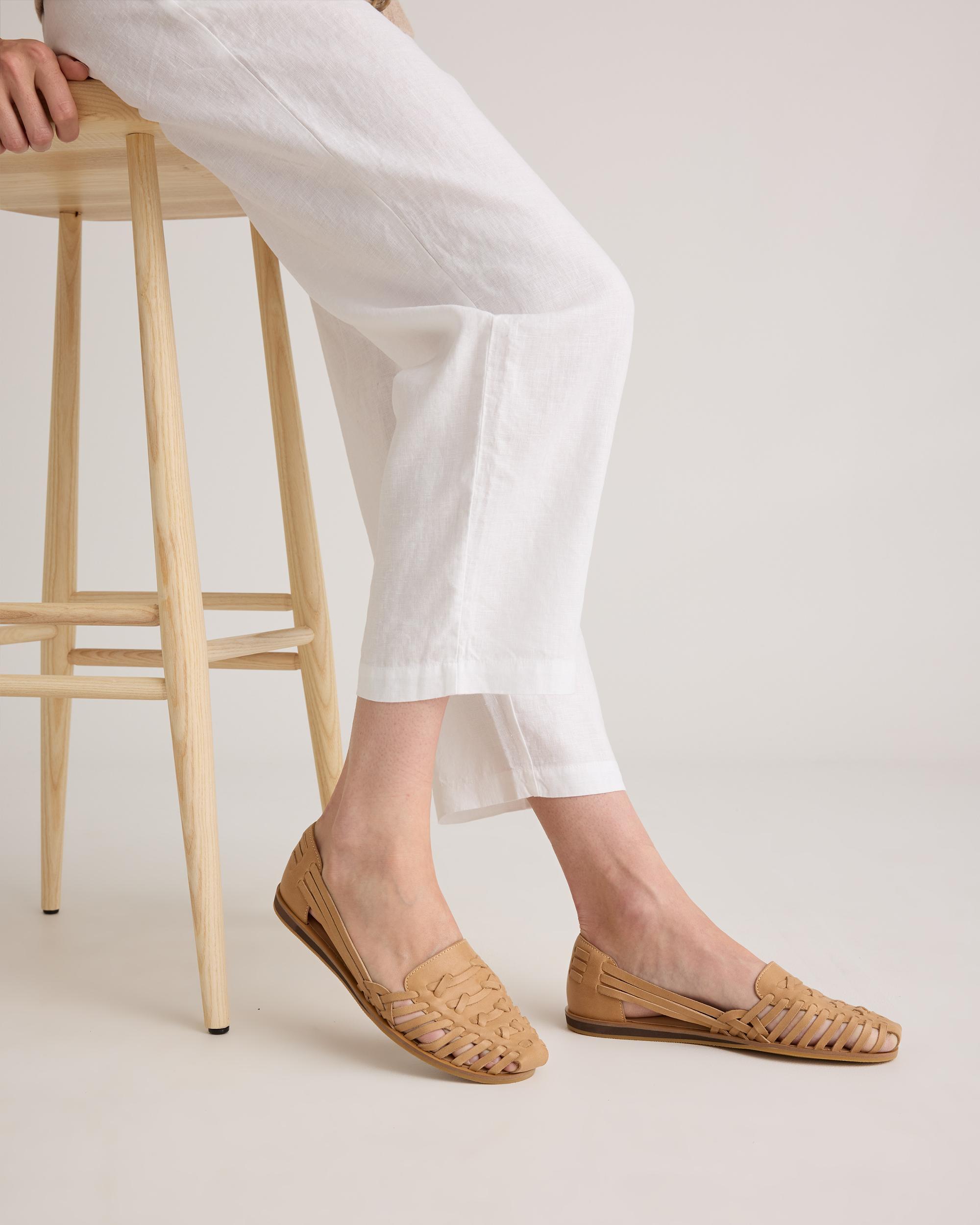 Quince | Women's Huarache Flat Leather Product Image