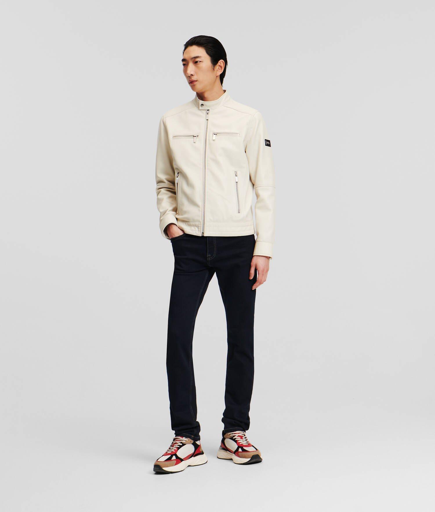 ZIP-UP LEATHER JACKET Product Image