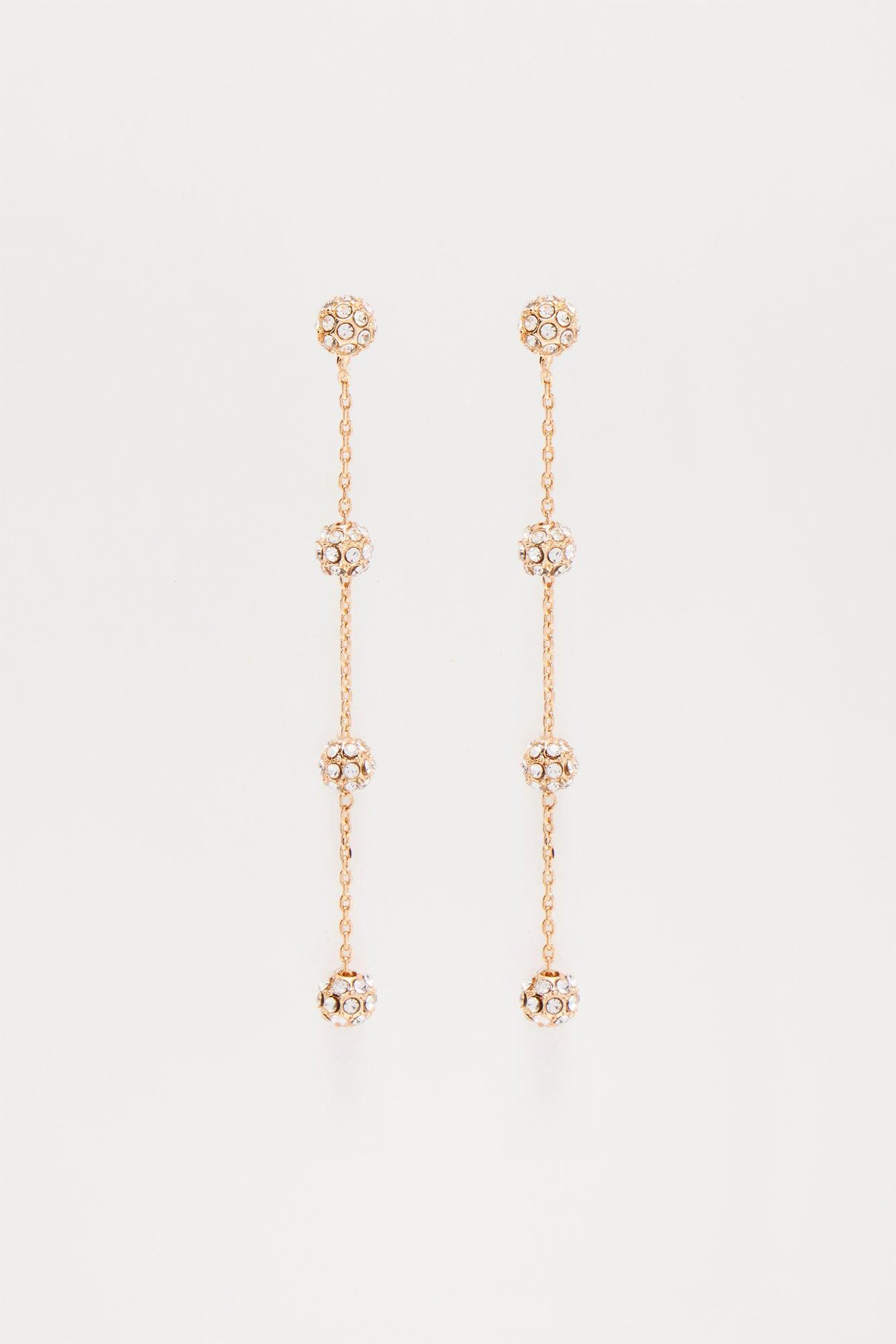 Bubbling With Energy Earrings - Gold Product Image